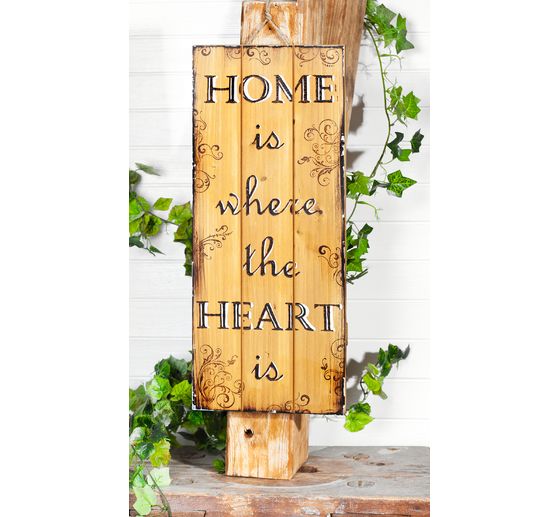 Plaque murale déco en bois VBS