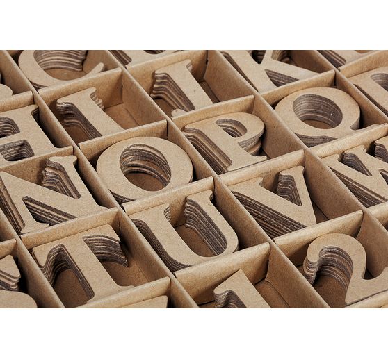 VBS Buchstaben- und Zahlensortiment, 360 Stück