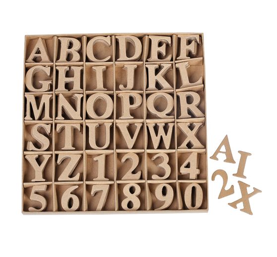 Assortiment de lettres et de chiffres VBS, 360 pc.