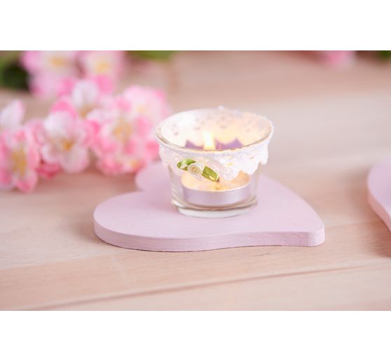 Bougeoirs VBS « Cœur », 12 pc.