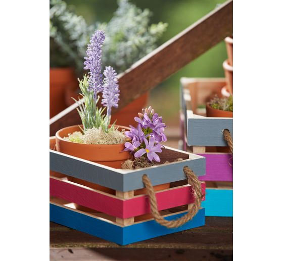 Cagettes en bois VBS, set de 2