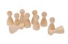 Wooden toy figure, 28 mm, 10 pieces