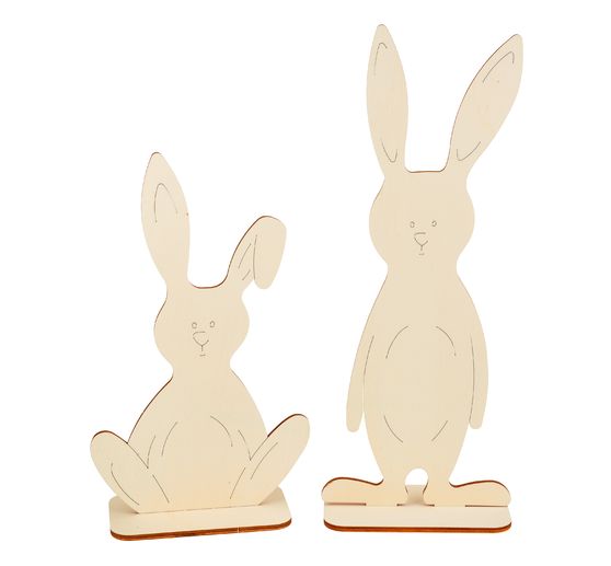 VBS Standing figures Rabbits "Bunny and Funny", set of 2