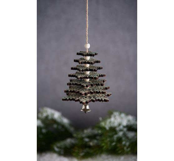 Suspension en set créatif VBS « Arbre de Noël flocon »