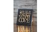Wooden sign "Do all things with love"