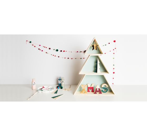 Set de boîtes en bois sapin, contreplaqué
