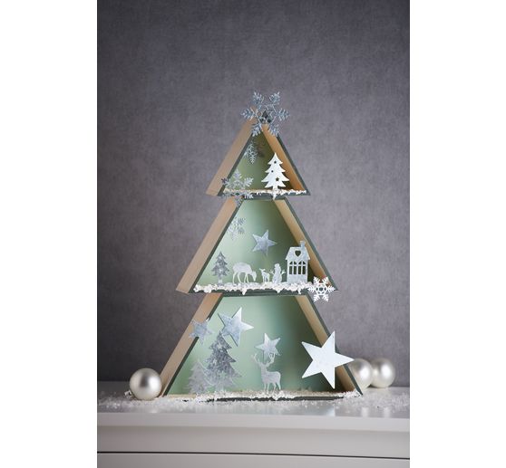 Set de boîtes en bois sapin, contreplaqué