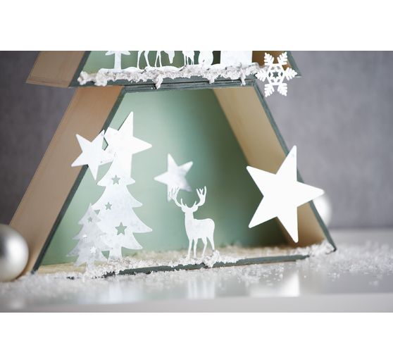 Set de boîtes en bois sapin, contreplaqué