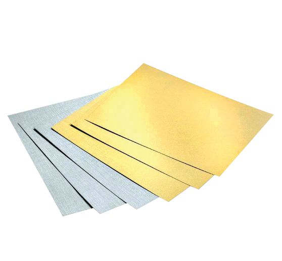 Bloc de papier d'argile or/argent mat, DIN A4