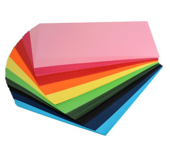 VBS Tonpapier-Block "Farbig sortiert", 100 Blatt