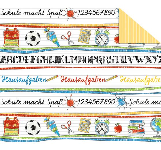 Papier cartonné à motifs "Schule macht Spaß"