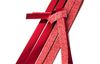 Bandes de papier brillantes « Rouge pailleté », 25 mm