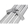 Bandes de papier « Argent, Pailleté », 15 mm, 24 bandes Argent