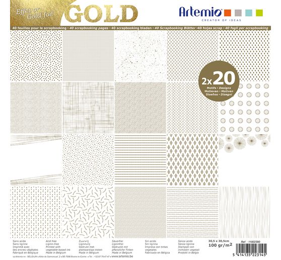 Scrapbook block "GOLD