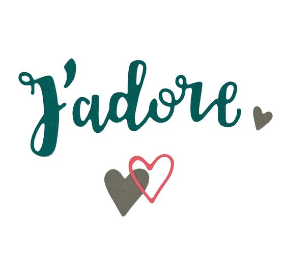 Sizzix Thinlits Stanzschablone "J''adore"