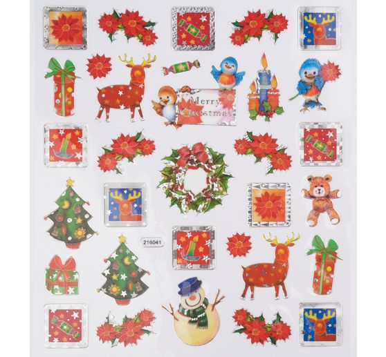 Carnet de stickers « Noël », 12 feuilles