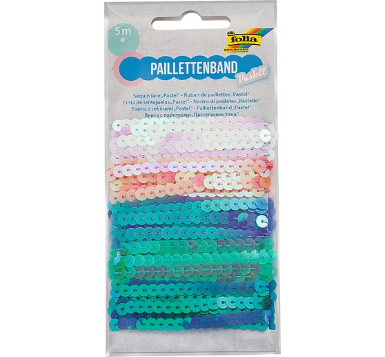 Rubans sequins « Pastel mix »