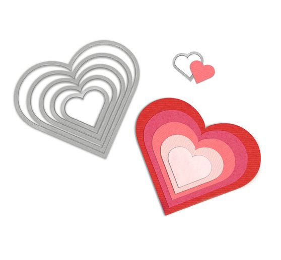 Gabarit d''estampe Sizzix Framelits « Cœur »