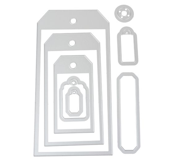 Gabarit d'estampe Sizzix Framelits « Tag Collection »
