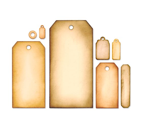 Gabarit d'estampe Sizzix Framelits « Tag Collection »