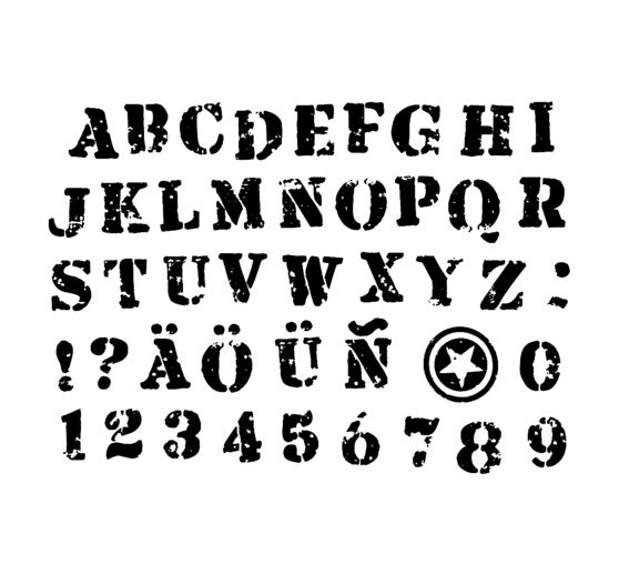 Stempel-Set "Buchstaben & Zahlen"
