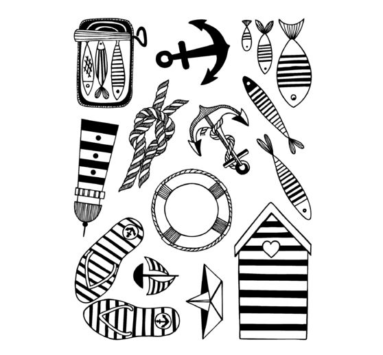 Set de tampons « Navy », 16 pc.