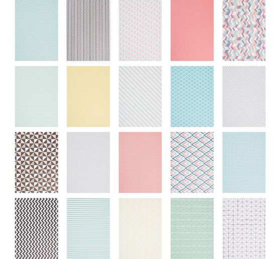 Bloc de papier à motifs « GEOMETRIE »