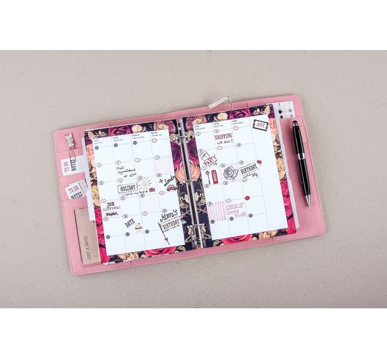 Planner my PLANNER, A5, Rose/Argent/Marbré