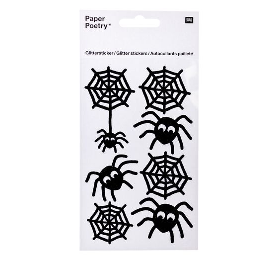 Stickers pailletés « Araignées »