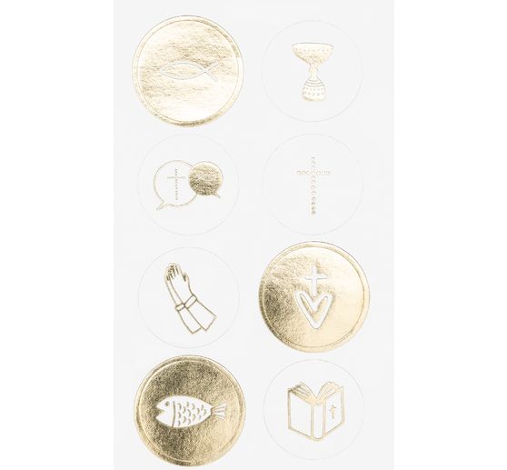 Sticker "Christliche Feste", mit Goldfolie