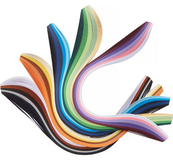 Bandes de quilling VBS « Multicolore », 5 mm, 500 pc.