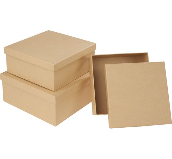 VBS Schachteln "Quadrat", 3er-Set