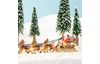 VBS Miniature santa sleigh with 8 reindeer