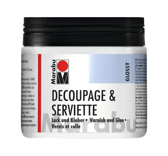 Colle-vernis « Découpage & Serviette », Glossy, 500 ml