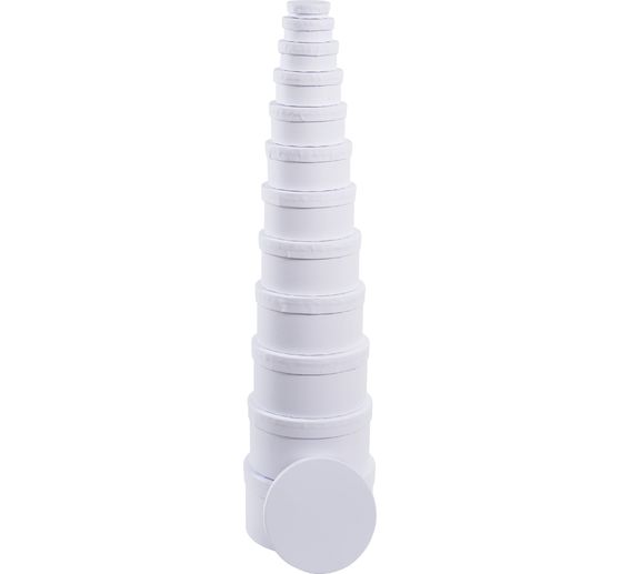 VBS Cardboard boxes "Round", set of 12