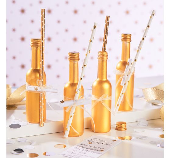 VBS Glass bottles with screw cap, approx. 60 ml, 14 pieces