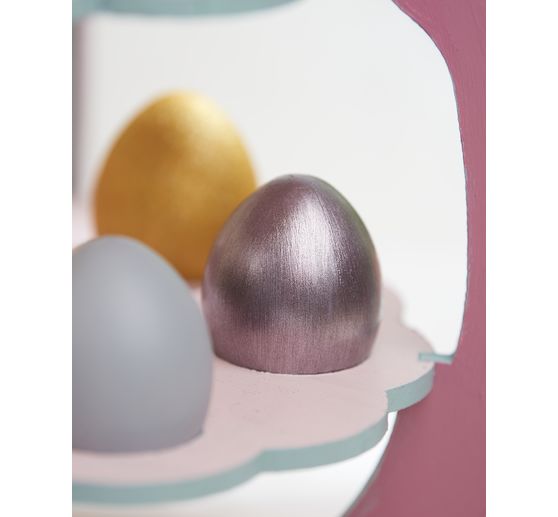 Pappmaché-Eier, teilbar, 5 Stück