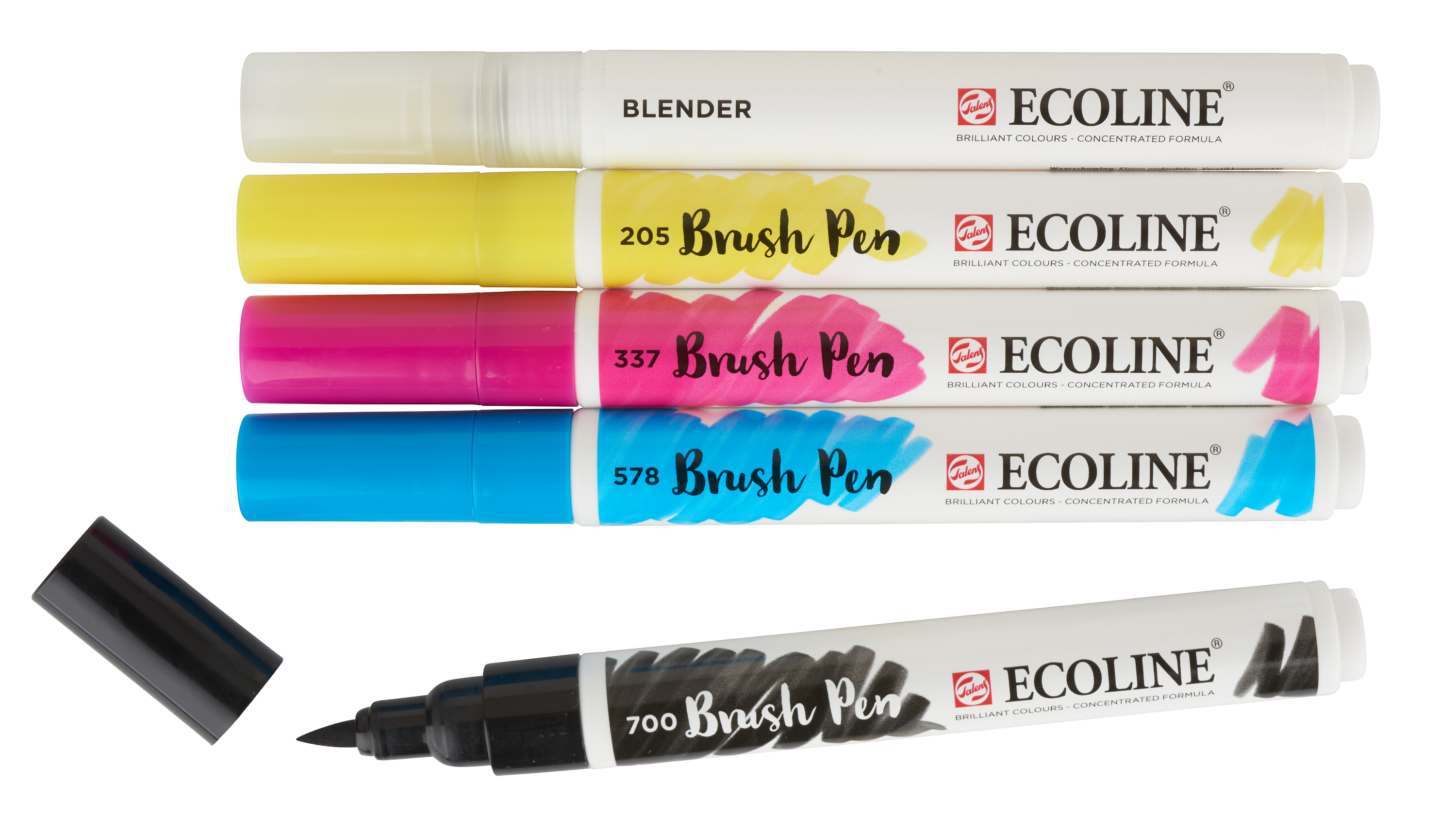 Talens Ecoline Brush Pen Set 5 colours - VBS Hobby
