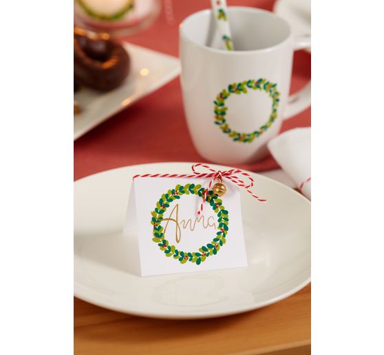 Tasses avec cuillère VBS, 2 pc.