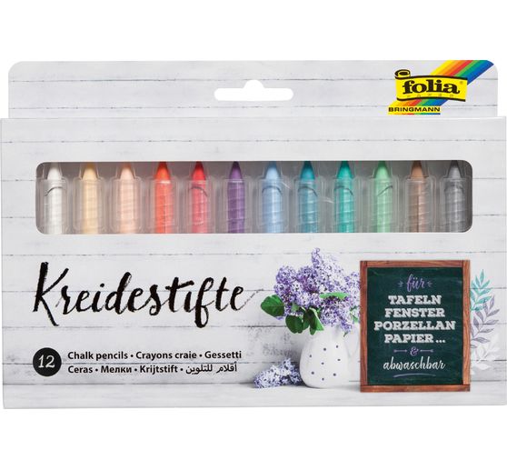 Kreidestifte, farbig sortiert