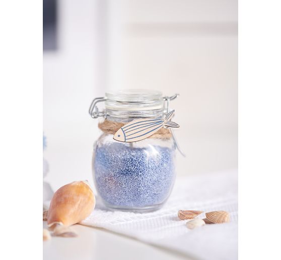 VBS Mini-Bügelglas, bauchig, 6 Stück