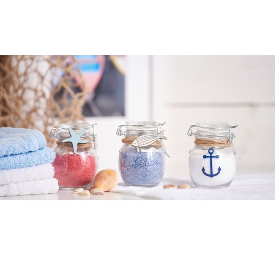 VBS Mini-Bügelglas, bauchig, 6 Stück