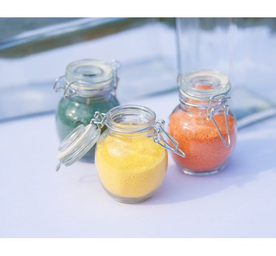 VBS Mini-Bügelglas, bauchig, 6 Stück