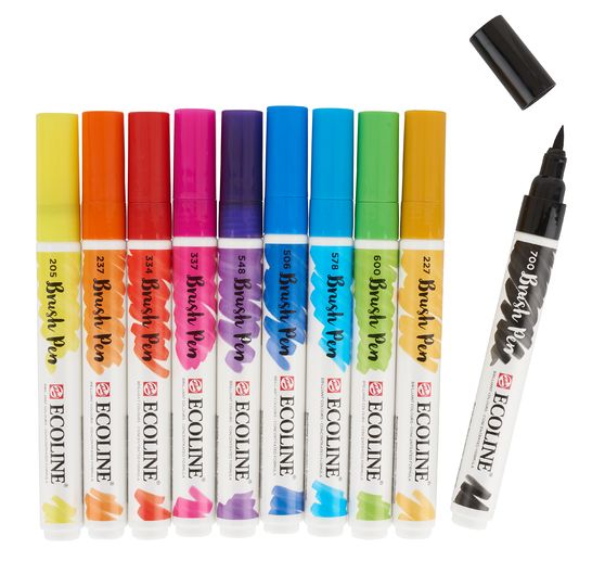 Talens Ecoline Brush Pen Set 10 colours - VBS Hobby