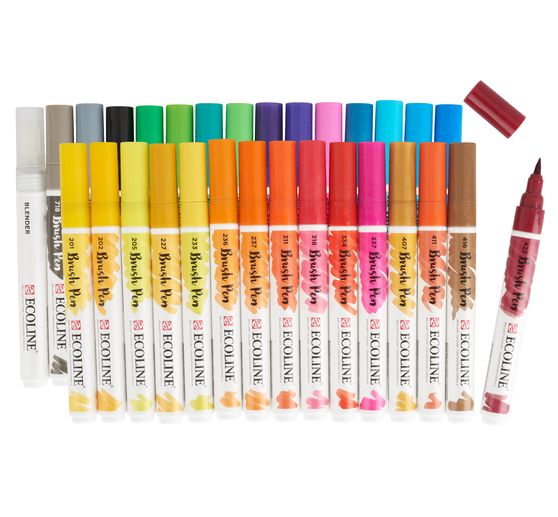 Set de Brush Pen Talens Ecoline, 30 couleurs