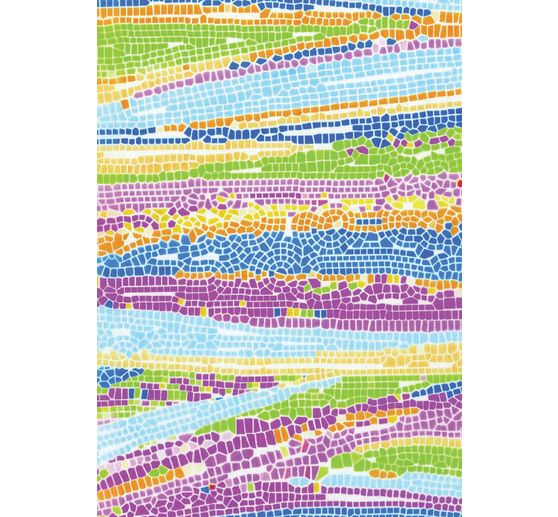 Papier Décopatch « Color Mosaïque », paquet de 3 pc., env. 30 x 39 cm, env. 20 g/m²