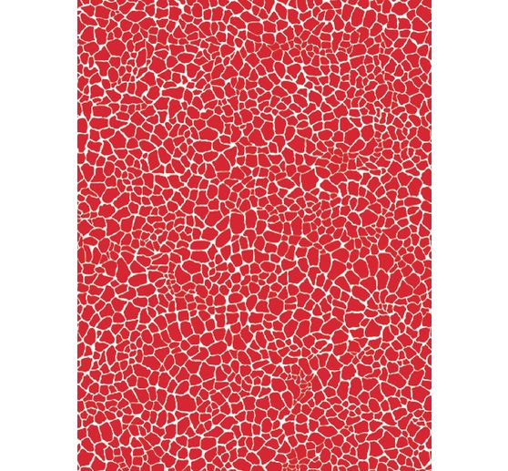 Papier Décopatch « Facettes rouges », paquet de 3 pc., env. 30 x 39 cm, env. 20 g/m²