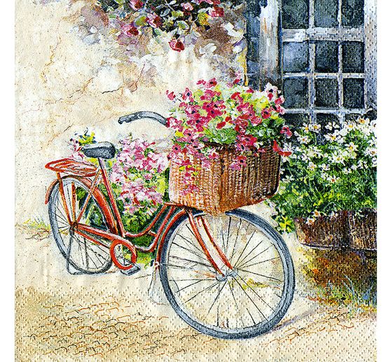 Serviette "Cottage Bike"