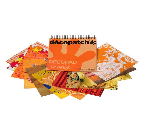 Décopatch paper pad "Decopad Orange"