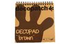 Décopatch paper pad "Decopad Brown"